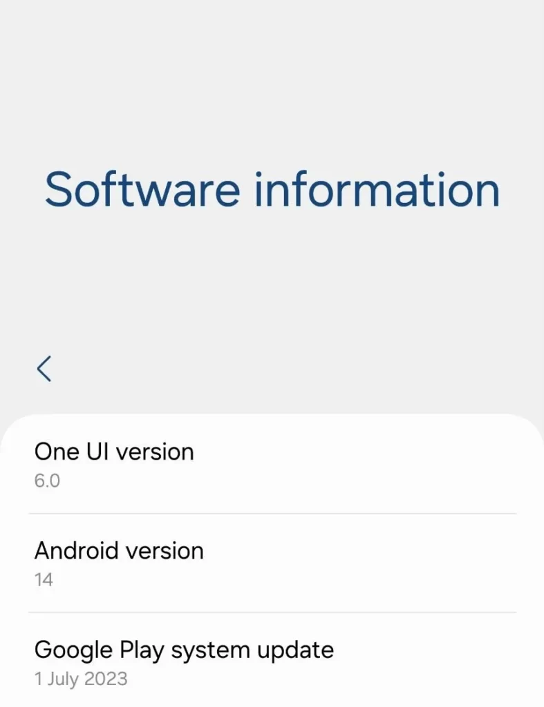 Galaxy S23 One UI 6 Update