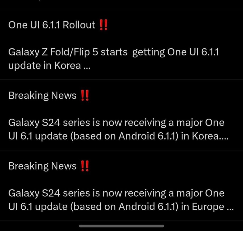 One UI 6.1.1 Update